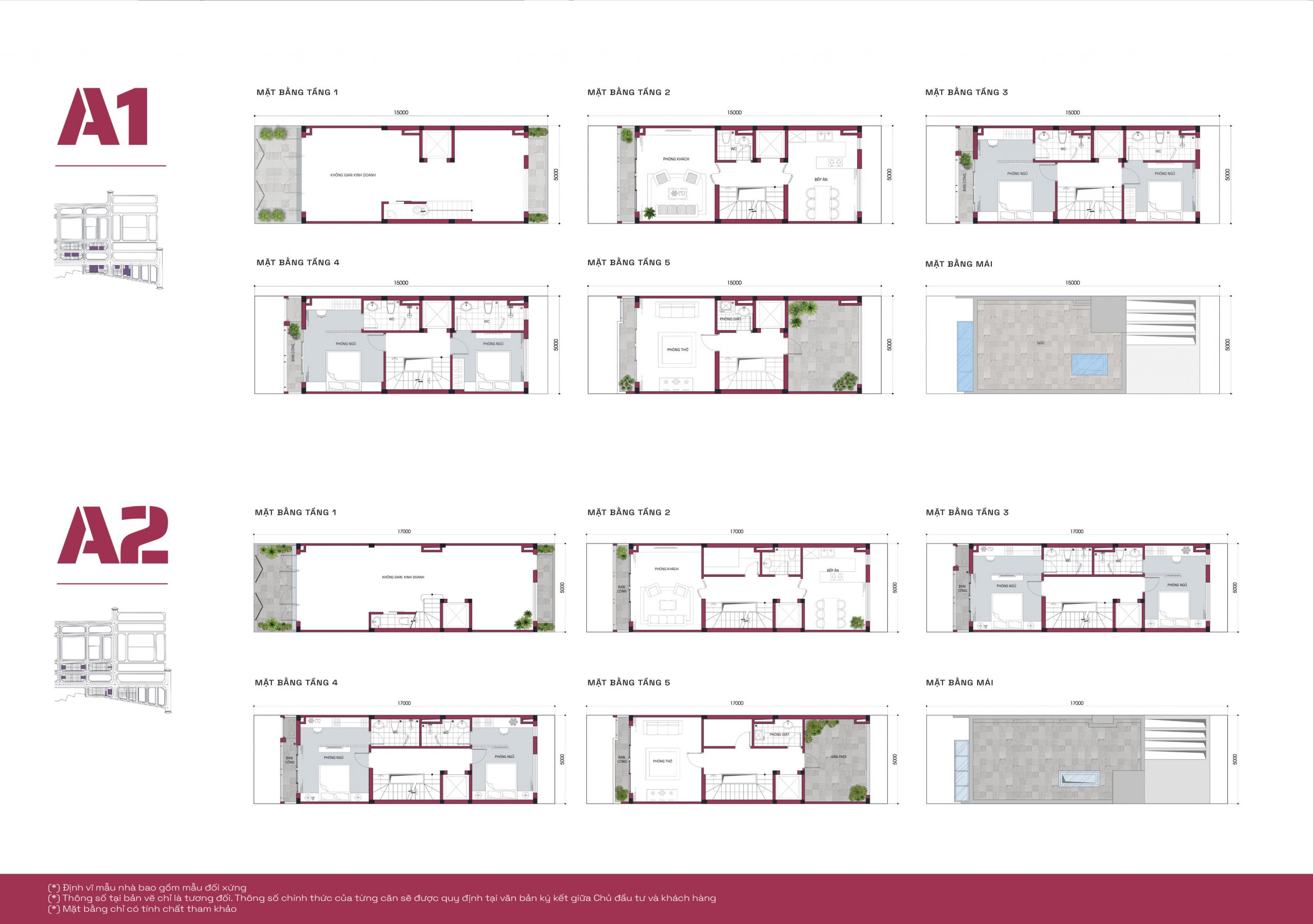 mẫu thiết kế nhà tại dự án highway5 residences tq5